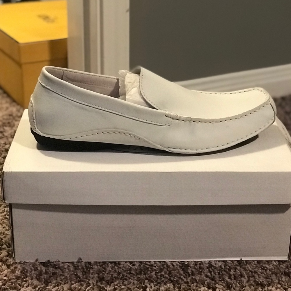 Steve Madden Novo White Leat